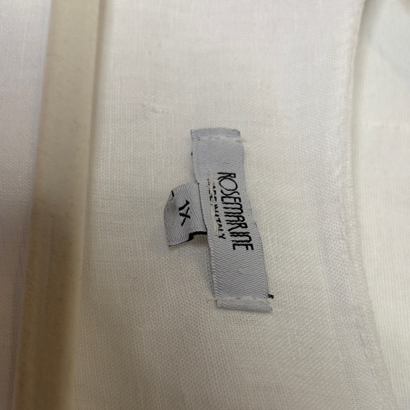 White Lightweight Sheer Tunic Cover-Up 1X Linen Summer Vacation Coastal - Picture 3 of 6